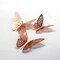 FOMTOR 3D Butterfly Wall Stickers Rose Gold Butterfly Decorations for Home Decor Cake Decorations Room Decorations Party Wedding Decor (24 Pcs)